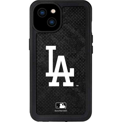 MLB Los Angeles Dodgers Dark Wash iPhone 15 Plus Waterproof Case
